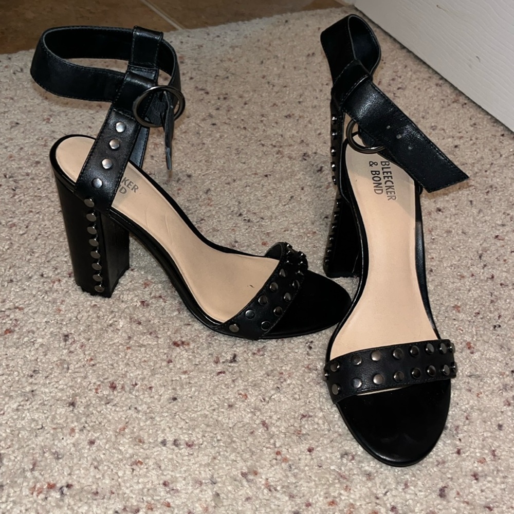 Becker & bond studded heels ankle strap 8